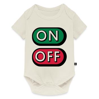 On Off Buttons - Baby Premium short-sleeve bodysuit - off white - Front
