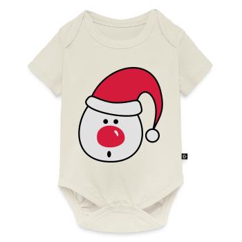 Nikolaus - Baby Premium Kurzarmbody - Naturweiß - Vorne
