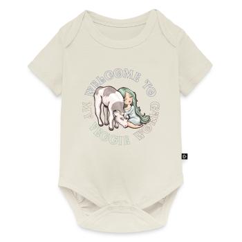 Welcome to my Veggie World - Body à manches courtes Premium Bébé - blanc cassé - Devant