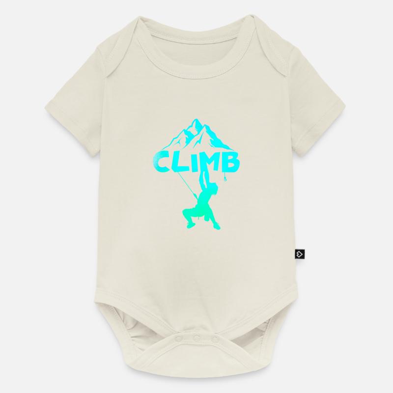 Klettern - Klettern / Kletterer - Baby Premium Kurzarmbody - Naturweiß