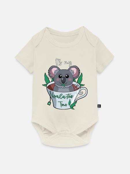 It's my Koala-Tea Time - Baby Premium Kurzarmbody - Naturweiß