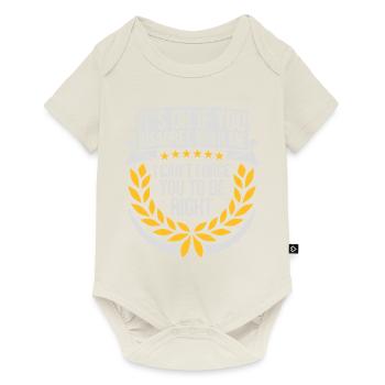 you disagree with me - Baby Premium short-sleeve bodysuit - off white - Front