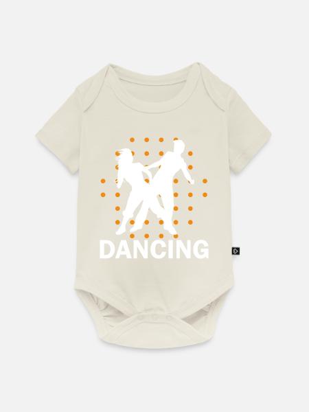 Dancing Dance Music - Baby Premium Kurzarmbody - Naturweiß