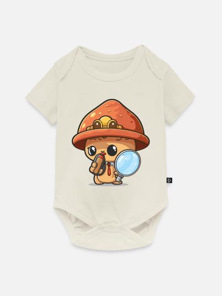 Pilz-Mysterium - Baby Premium Kurzarmbody - Naturweiß