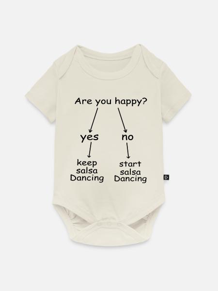 Dancing Dance Music - Baby Premium Kurzarmbody - Naturweiß