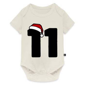 11 Numéro Noël - Body à manches courtes Premium Bébé - blanc cassé - Devant