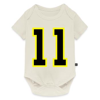 Maillot à 11 numéros - Body à manches courtes Premium Bébé - blanc cassé - Devant