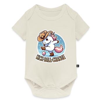 Line Dance Unicorn Country - Baby Premium short-sleeve bodysuit - off white - Front