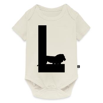 L lion - Body à manches courtes Premium Bébé - blanc cassé - Devant
