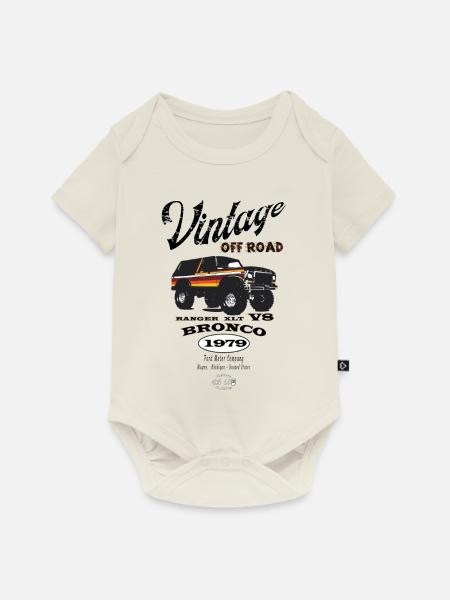 Bronco 1979 - Baby Premium Kurzarmbody - Naturweiß