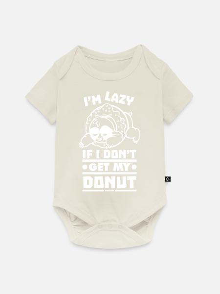 Donut - Baby Premium Kurzarmbody - Naturweiß