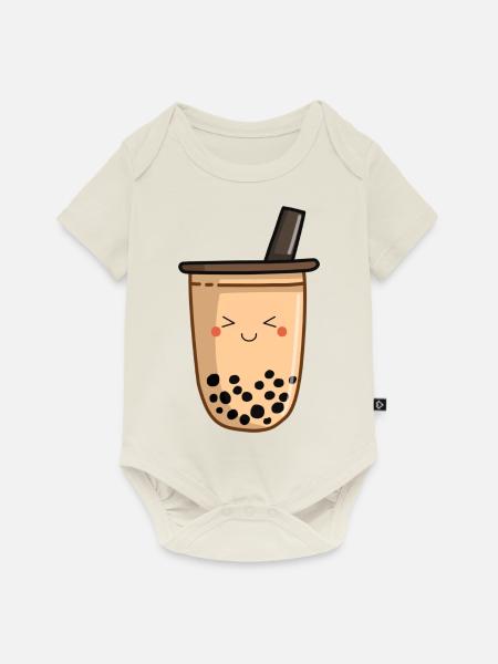 Boba - Baby Premium Kurzarmbody - Naturweiß