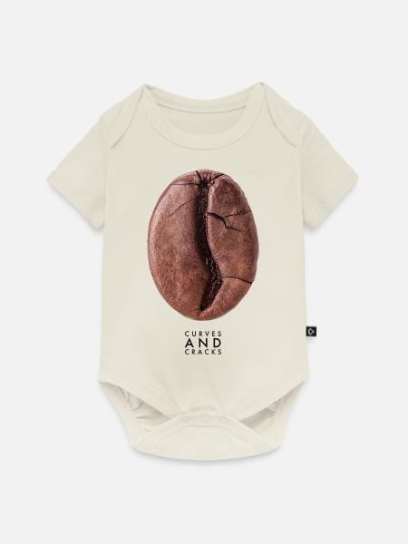 Curves and cracks - Baby Premium Kurzarmbody - Naturweiß