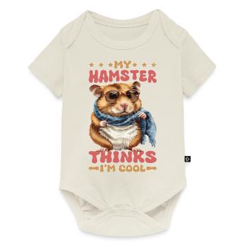 My Hamster Thinks I'm Cool - Baby Premium Kurzarmbody - Naturweiß - Vorne