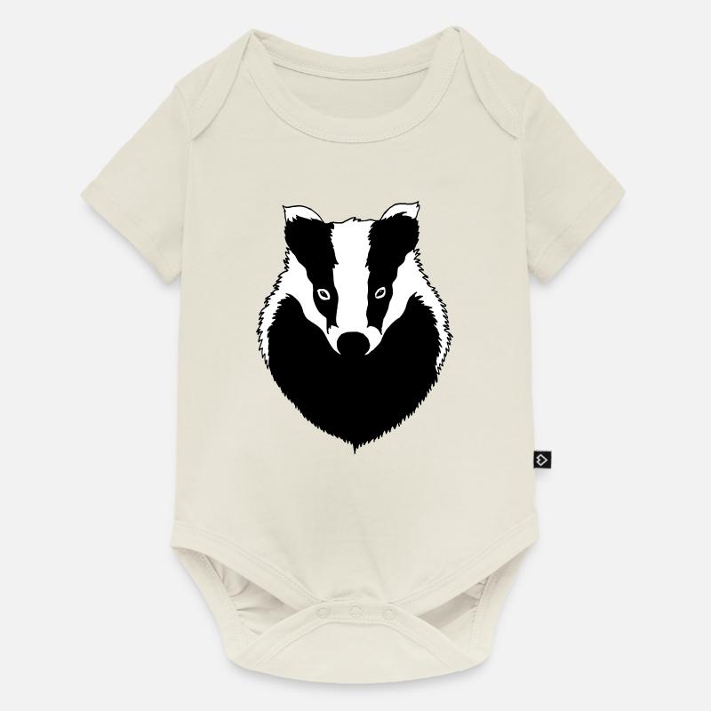 Blaireau - Body à manches courtes Premium Bébé - blanc cassé