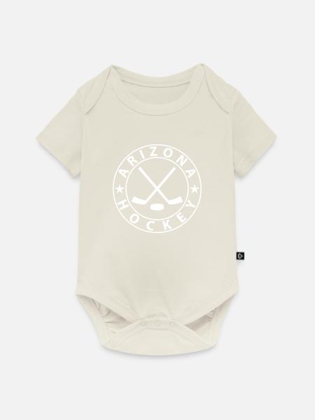 Arizona Eishockey - Baby Premium Kurzarmbody - Naturweiß