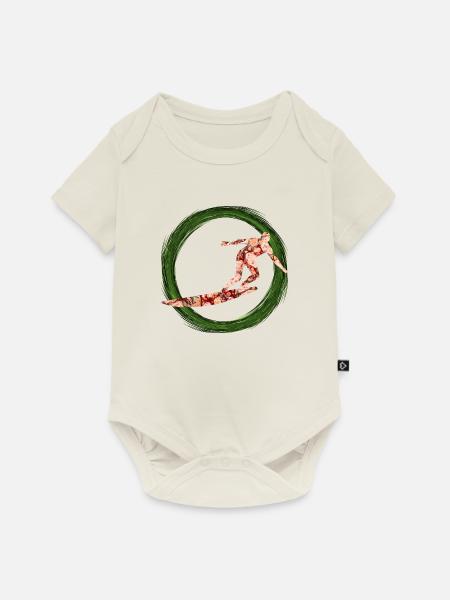 surfer e 214 - Baby Premium Kurzarmbody - Naturweiß
