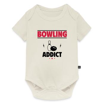 Bowling Addict - Baby Premium short-sleeve bodysuit - off white - Front