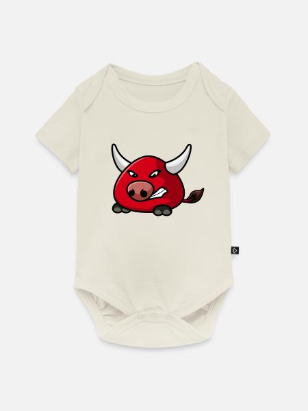 Bumpety Teen - Baby Premium Kurzarmbody - Naturweiß