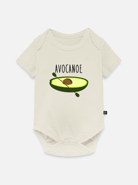 Kanu Paddelboot Acocado - Baby Premium Kurzarmbody - Naturweiß