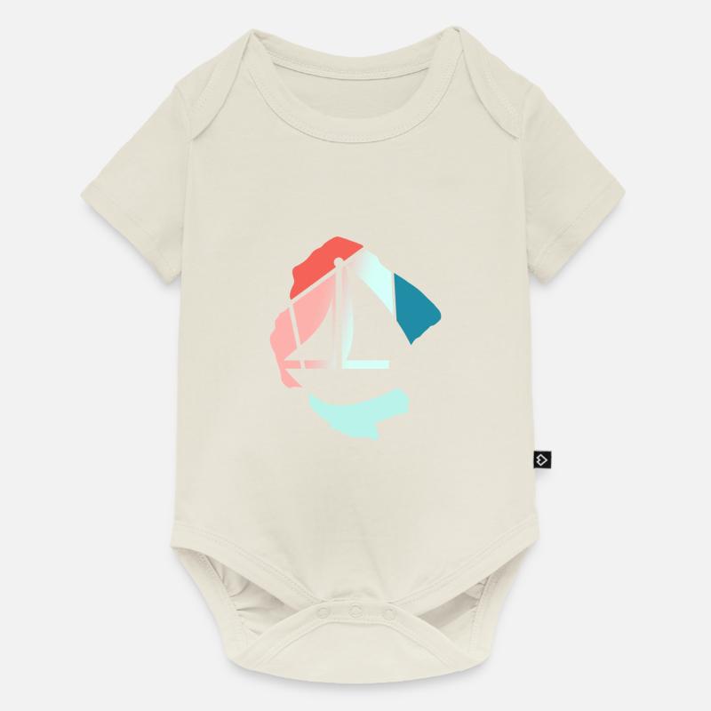 Voiliers - Body à manches courtes Premium Bébé - blanc cassé