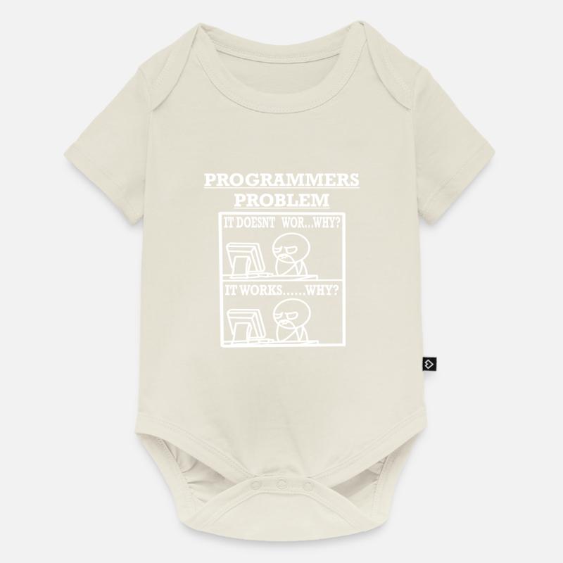 Programmers Problem Shirt for programmers - Baby Premium Kurzarmbody - Naturweiß
