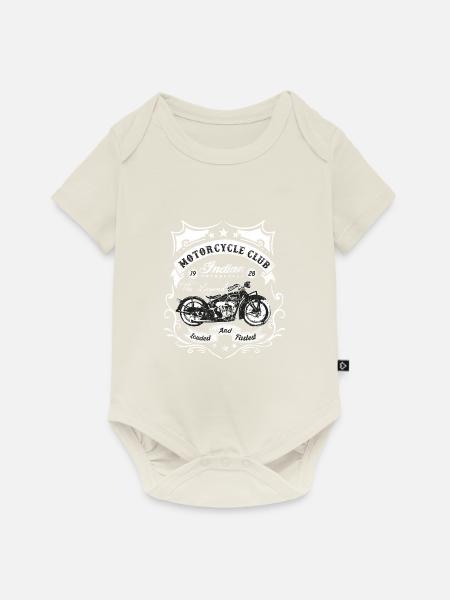 indian motorcycles vintage shirt - Baby Premium Kurzarmbody - Naturweiß