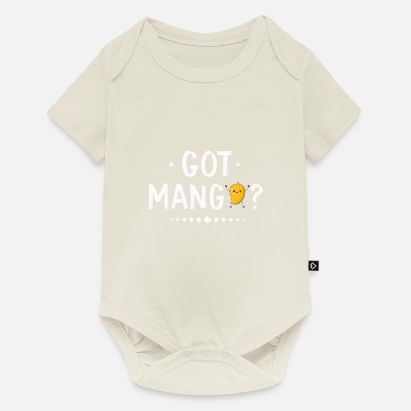 Mango - Baby Premium Kurzarmbody - Naturweiß