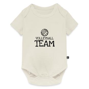 Volleyball Team - Baby Premium Kurzarmbody - Naturweiß - Vorne