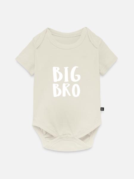 Big Bro - Baby Premium Kurzarmbody - Naturweiß