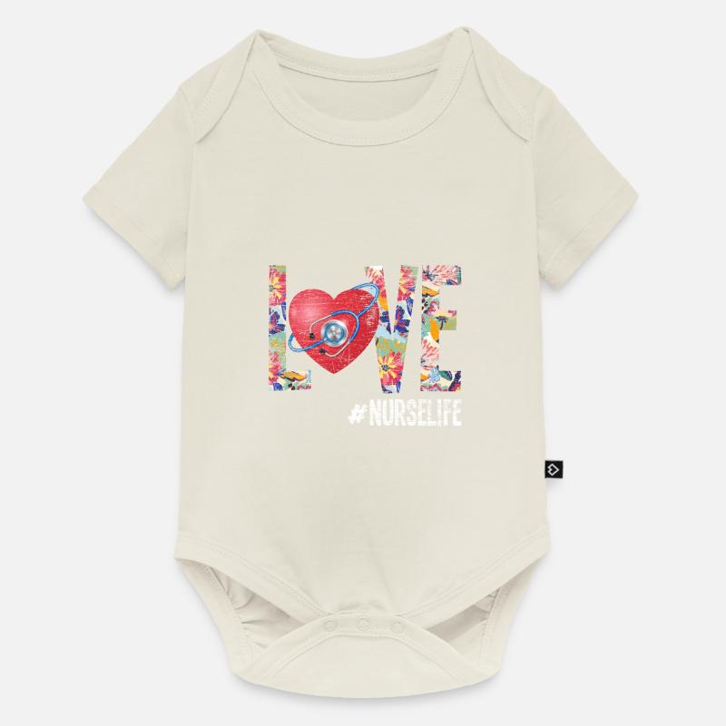 infirmière - Body à manches courtes Premium Bébé - blanc cassé