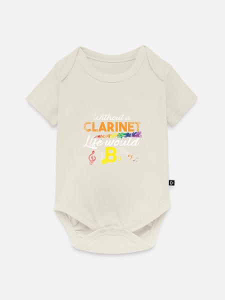 Klarinette Orchester - Baby Premium Kurzarmbody - Naturweiß