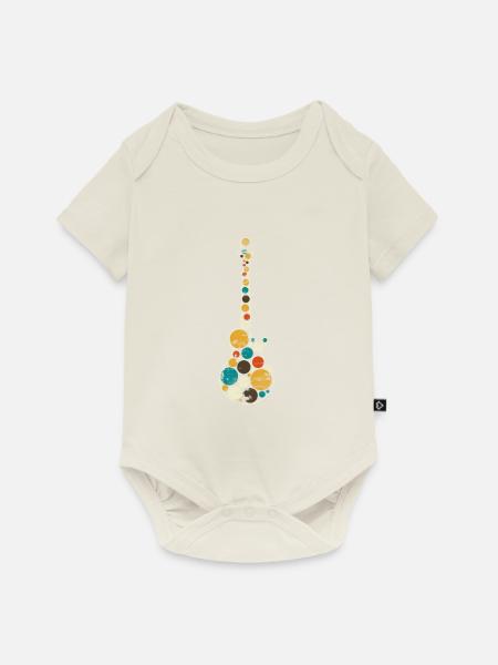 Gitarre Bassisten Geschenkidee - Baby Premium Kurzarmbody - Naturweiß