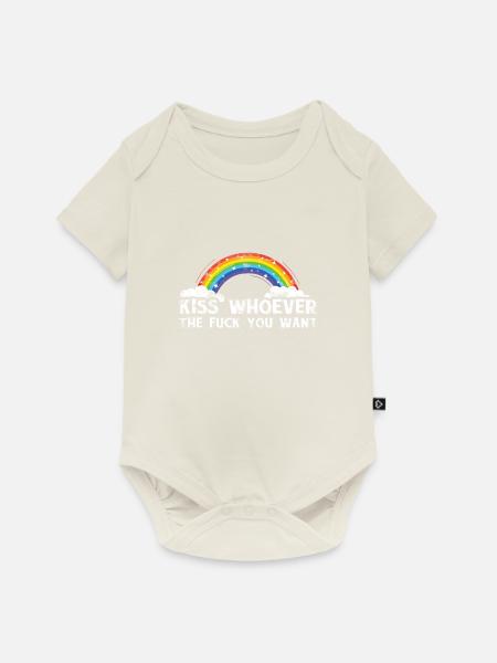 LGBTQ - Baby Premium Kurzarmbody - Naturweiß