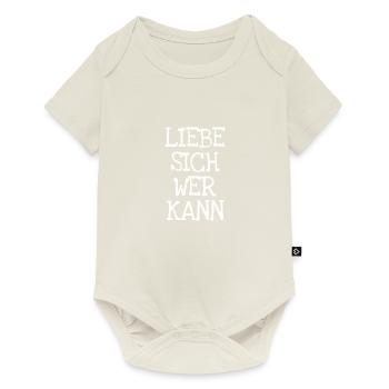 Liebe Sich Wer Kann - Baby Premium Kurzarmbody - Naturweiß - Vorne