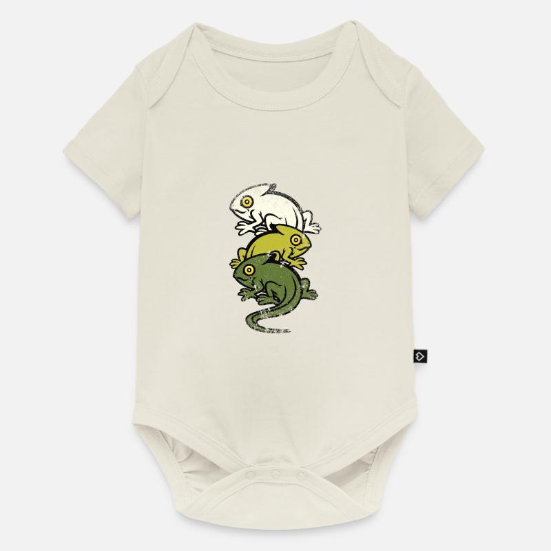 Caméléon - Body à manches courtes Premium Bébé - blanc cassé