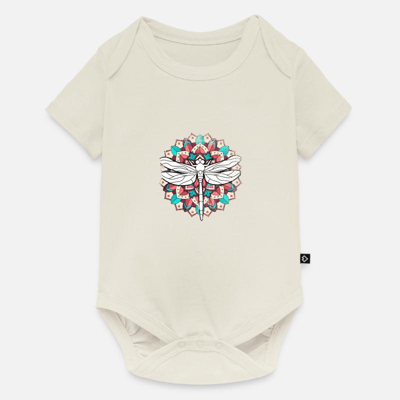 libellule - Body à manches courtes Premium Bébé - blanc cassé
