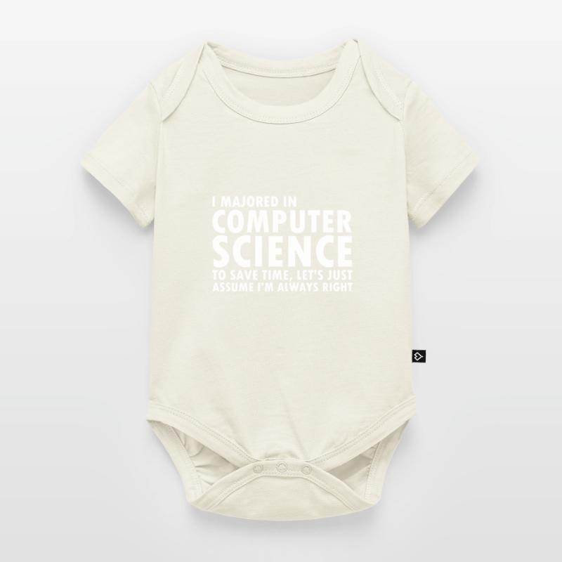 Computer science degree computer scientist programmer Baby Premium short-sleeve bodysuit