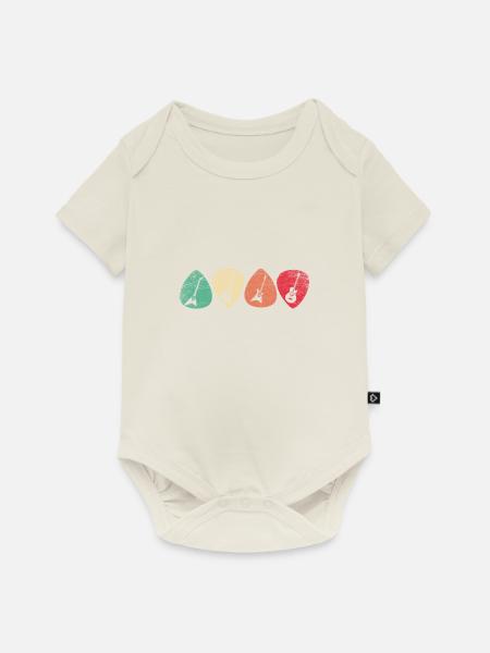 Gitarre Gitarrist - Baby Premium Kurzarmbody - Naturweiß