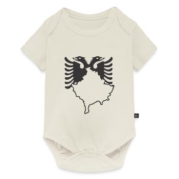 Kosovo - Albanians black - Baby Premium short-sleeve bodysuit - off white - Front
