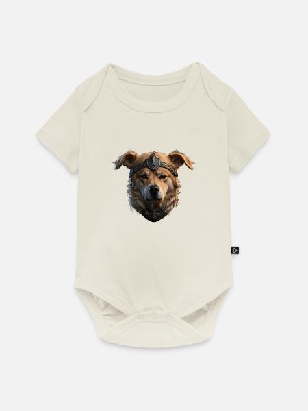 Odin's Gefährte - Baby Premium Kurzarmbody - Naturweiß
