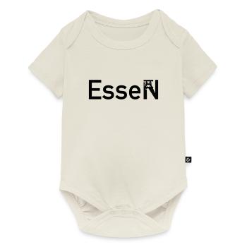 Panneau de la ville d’Essen Skyline avec Z. Zollverein - Body à manches courtes Premium Bébé - blanc cassé - Devant