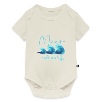 sea calls, sea, anchor, waves, sea, holiday - Baby Premium short-sleeve bodysuit - off white - Front