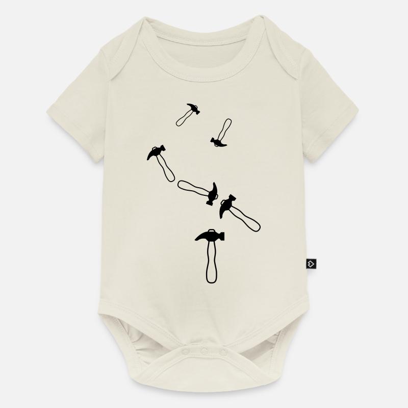 Symbole du marteau - Body à manches courtes Premium Bébé - blanc cassé