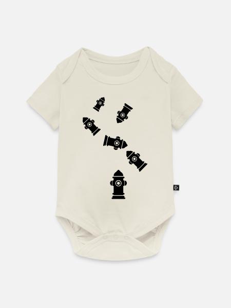 Hydrant Icon - Baby Premium Kurzarmbody - Naturweiß