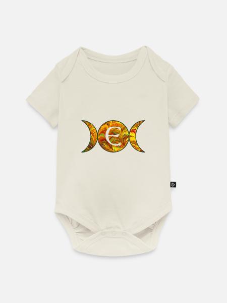 mondphasen e 38 e - Baby Premium Kurzarmbody - Naturweiß
