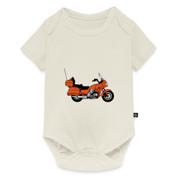 Motorrad , Goldwing , Chopper , Kult(25) - Baby Premium Kurzarmbody - Naturweiß - Vorne