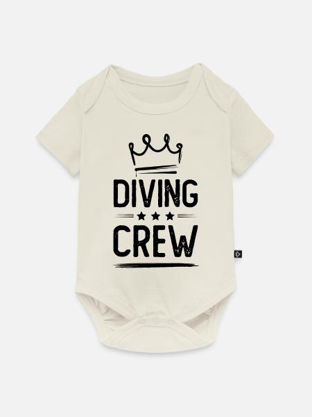 Diving Crew - Baby Premium Kurzarmbody - Naturweiß