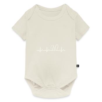 Hasen Herzschlag - Baby Premium Kurzarmbody - Naturweiß - Vorne
