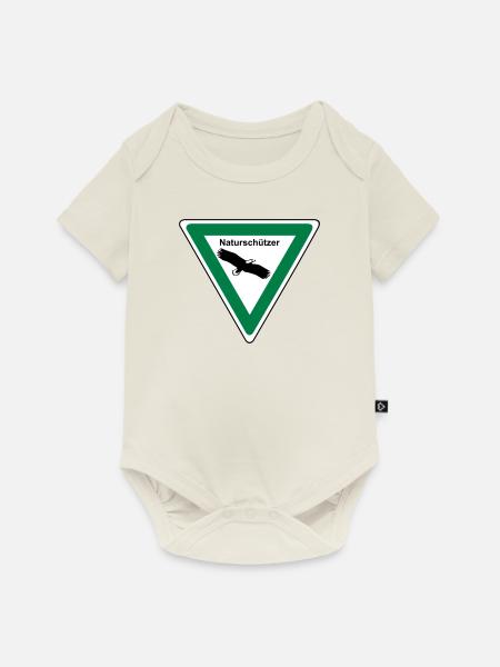 Naturschützer - Design-Farbe wählbar - Baby Premium Kurzarmbody - Naturweiß